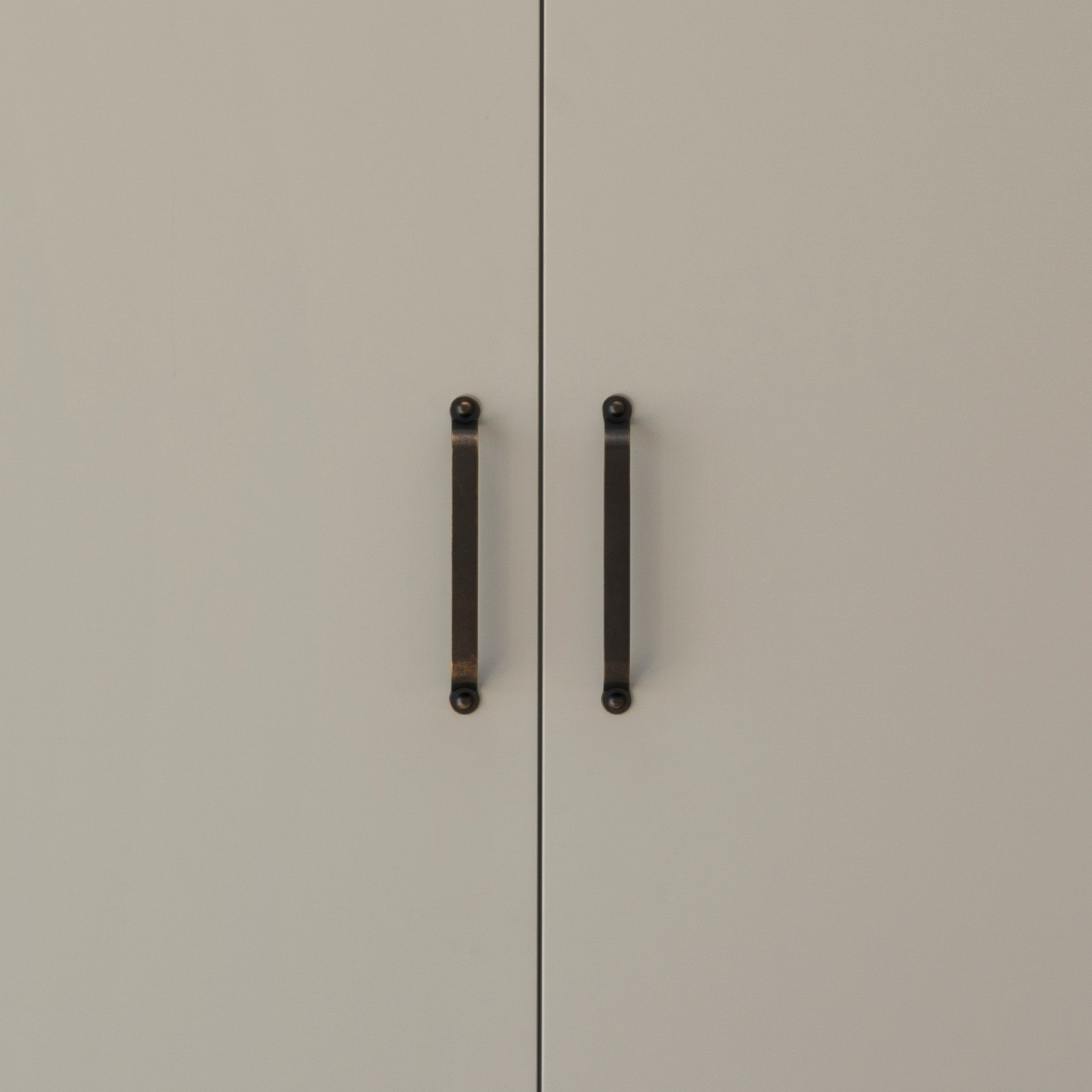 Button Handle: Classic Brass Cabinet Handles – Linear Standard