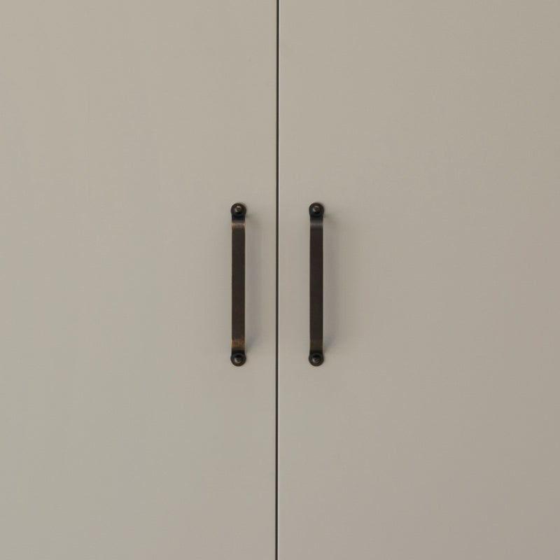 Button Handle: Classic Brass Cabinet Handles – Linear Standard